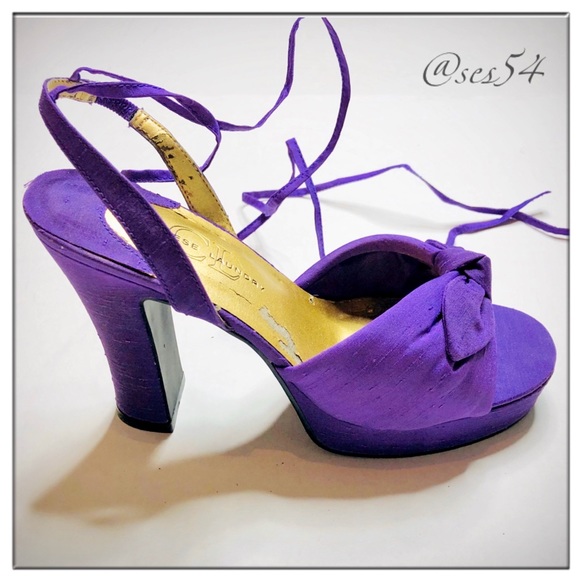 Chinese Laundry “Sweetie” Shantung Amethyst heel - Picture 2 of 8